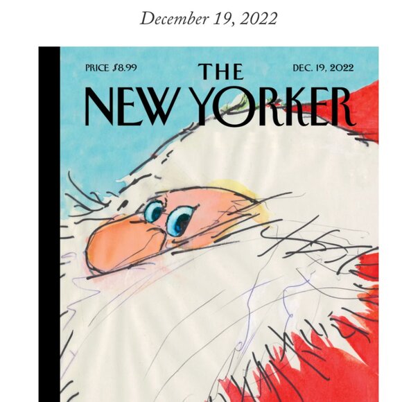 Framed The New Yorker full magazine: Dec. 19, 2022, "Believe", by George Booth - Picture 2 of 2